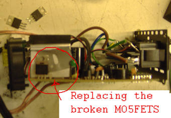 Switching out the MOSFETS