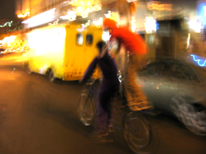 biking around in cambridge with the miters crew. im the blurry red one