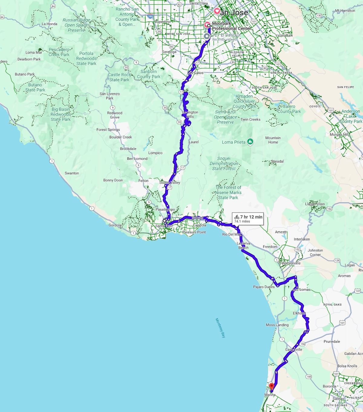Map for Day one