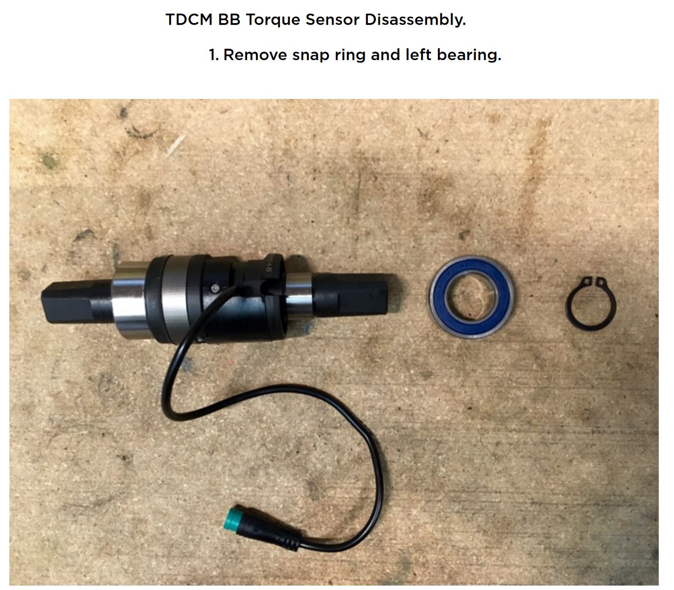 bottom bracket torque sensor